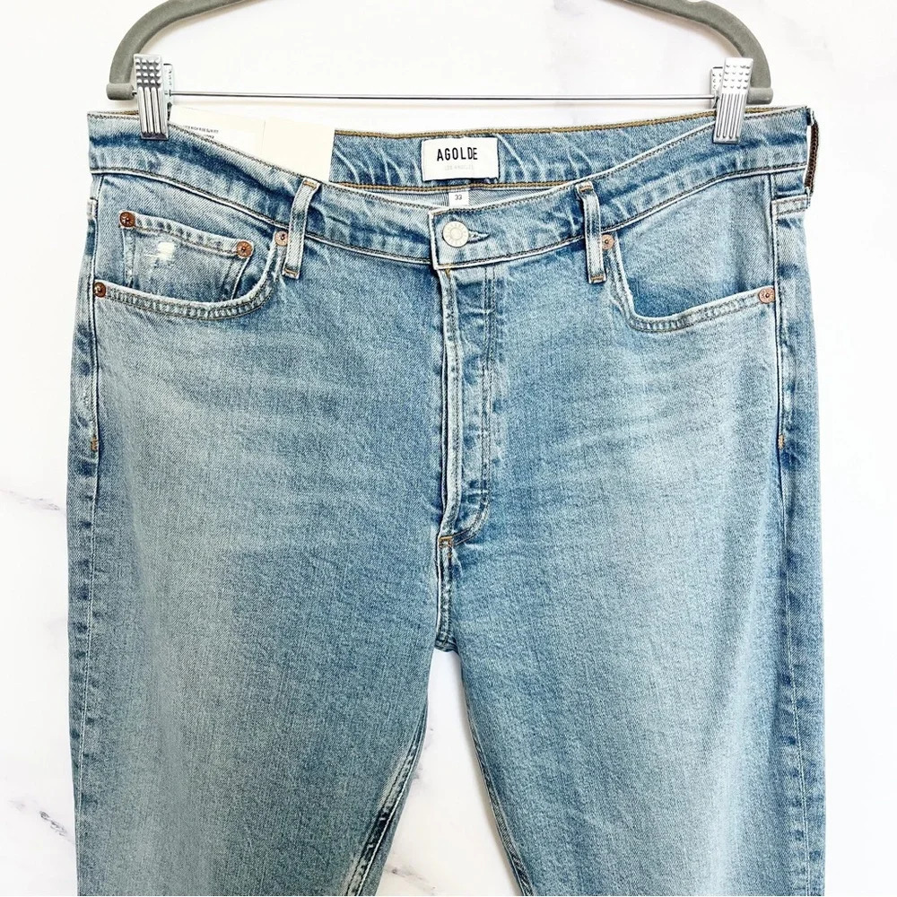 AGOLDE Nico High Rise Slim Jeans in Chronicle - Picture 4 of 14